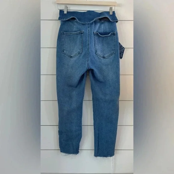 RISEN Looking For Answers High Rise Tie-Belt Risen Skinny Jeans - Picture 3 of 5